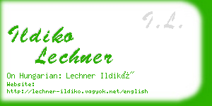 ildiko lechner business card